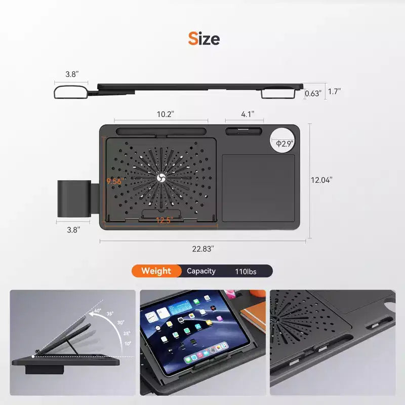 Sedia ergonomica Newtral con poggiapiedi - Sedia da ufficio per casa con supporto lombare, braccioli 4D, profondità e altezza del sedile regolabili - MAGICH-BP+LAPD-BLACK