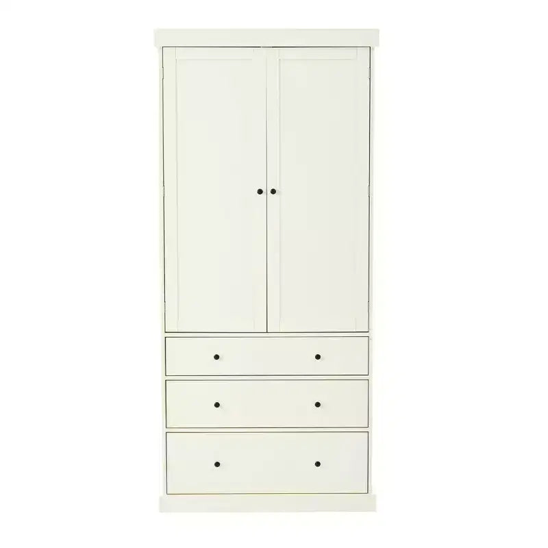 Dispensa da cucina alta 77", crema/grigio/bianco, mobile contenitore indipendente