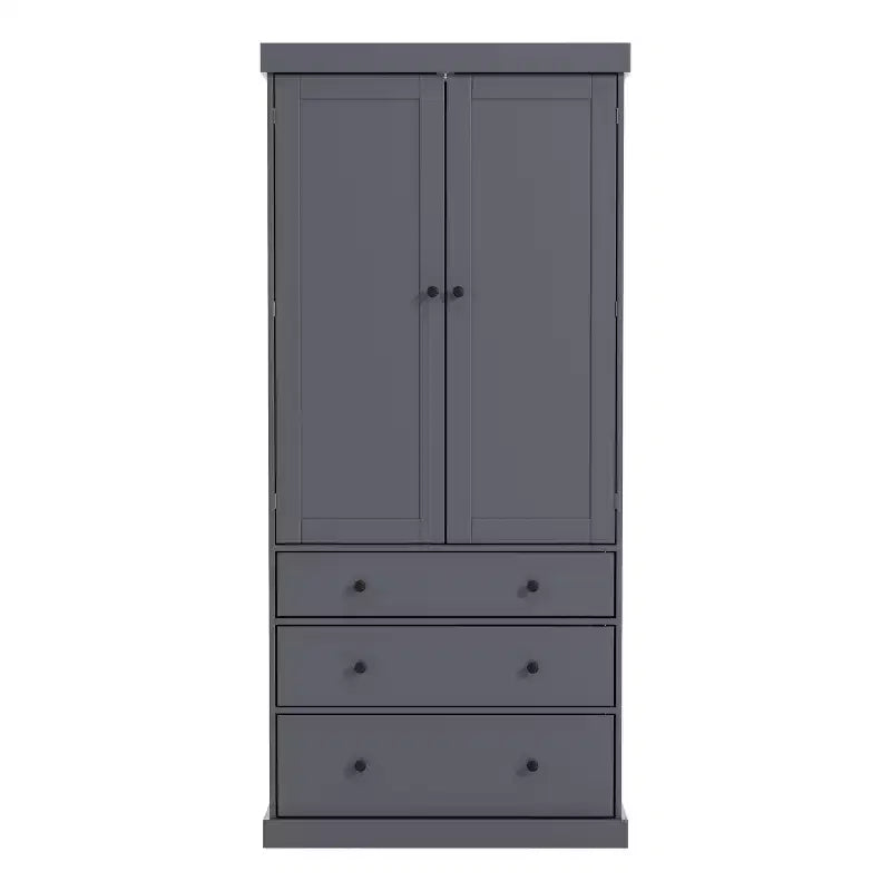 Dispensa da cucina alta 77", crema/grigio/bianco, mobile contenitore indipendente