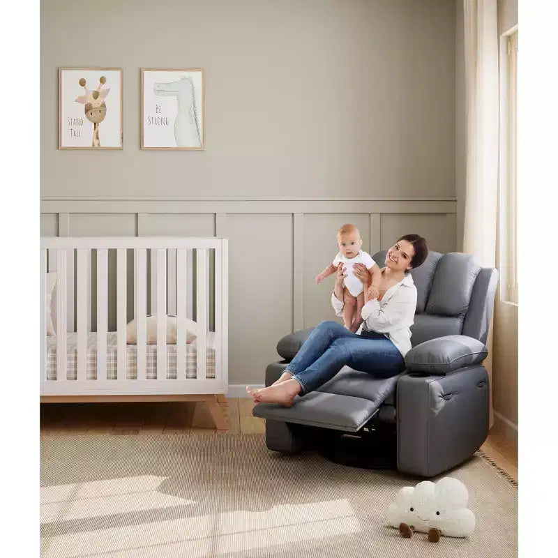 Poltrona Reclinabile Elettrica Oversize Multicolore con Girevole a 360°, Massaggio e Riscaldamento – Sedile Singolo