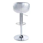 Sgabello da bar in similpelle marrone anticato con braccioli, 45 cm – 1 posto