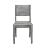 Set di 2 sedie da pranzo in legno di mango grigio