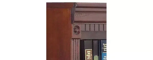 Libreria in Ciliegio da 72" con Ante – 6 Ripiani, Uso per Adulti