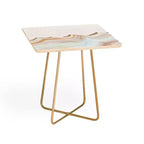 Tavolino quadrato Marbling Mountains – Oro, piano multicolore, per 1 persona
