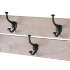 Set panca e attaccapanni con mensola in legno di mango Driftwood da 100 cm (2 pezzi)
