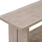 Set panca e attaccapanni con mensola in legno di mango Driftwood da 100 cm (2 pezzi)