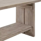Set panca e attaccapanni con mensola in legno di mango Driftwood da 100 cm (2 pezzi)