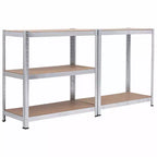 Scaffale portaoggetti in acciaio a 5 ripiani regolabili, 180 cm, montaggio da 1-2 persone